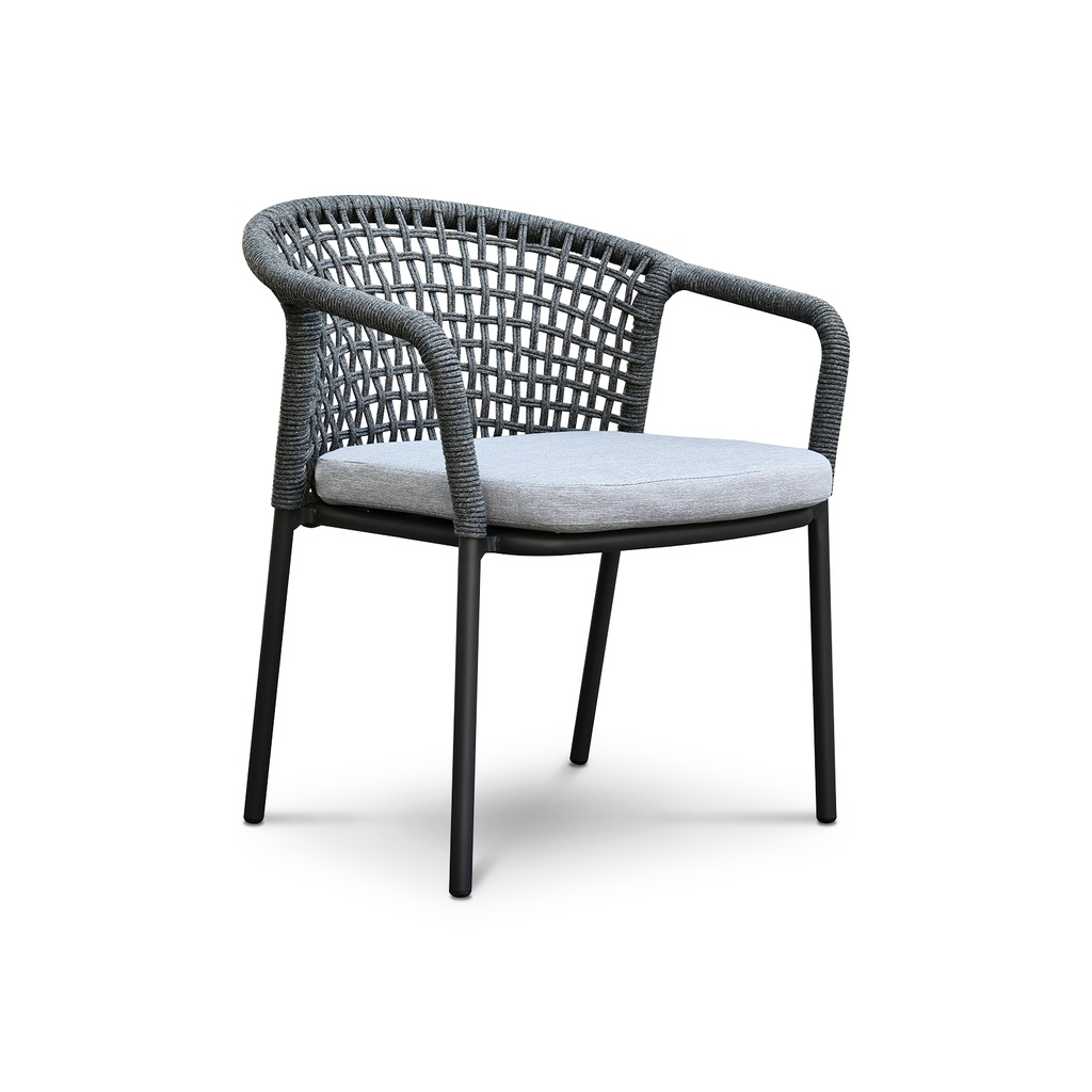 [550030000003] Silla Cove (Acrum Gris Claro, Negro Mate)