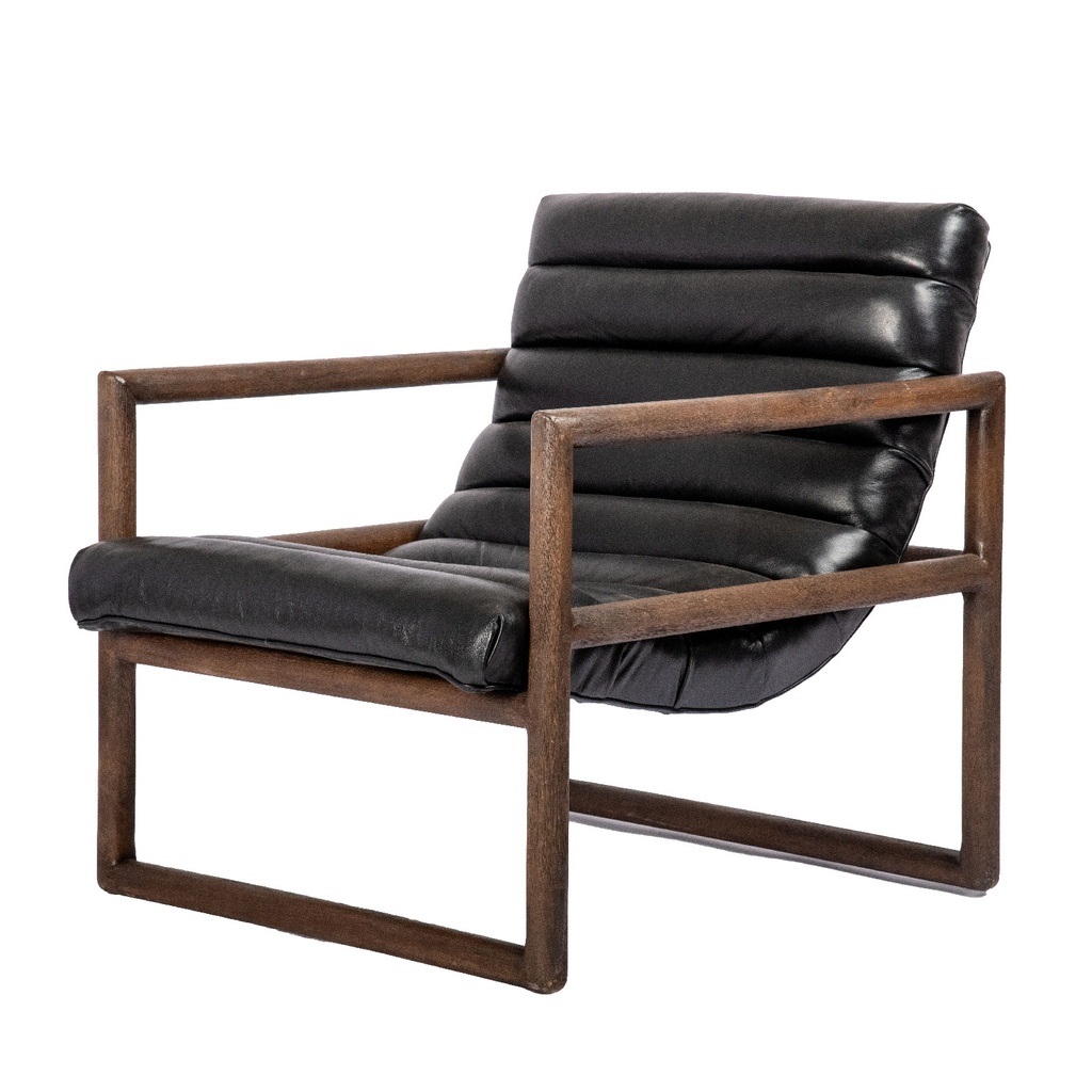 Sillón Marsh (copia) (Piel Sheridan Latte, Rosa Morada)